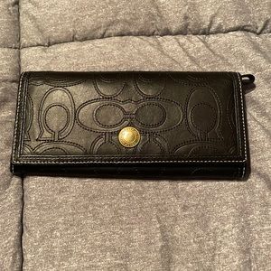 Black Coach Signature wallet